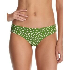 NWT Raisins Leaf Azore XL Spotted Ruched Cheeky Bikini Swim Bottom #106531
